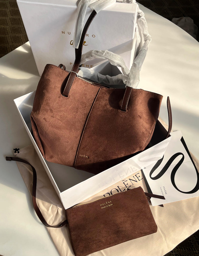 Polene Cyme Mini Suede