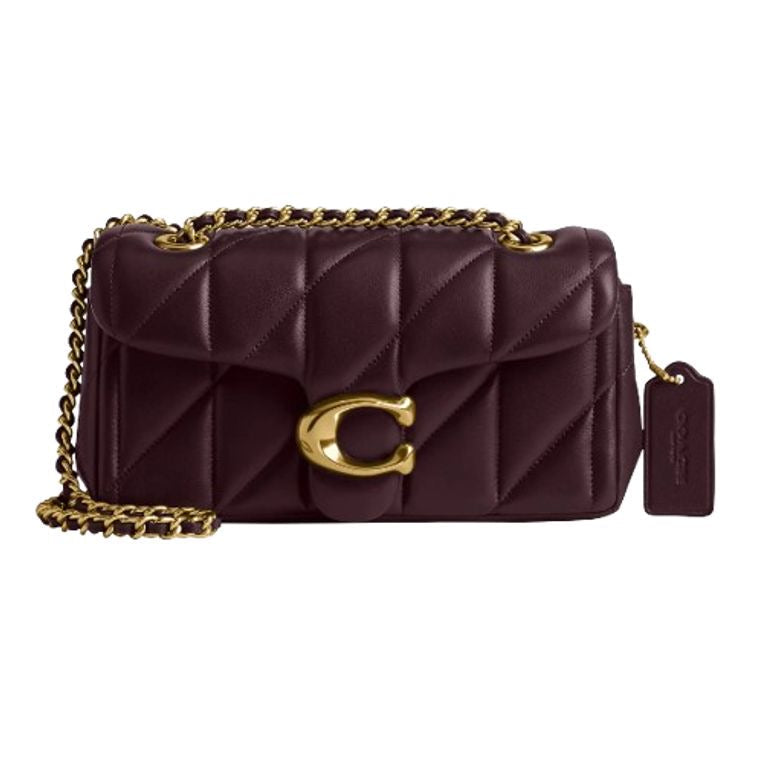 Coach Quilted Tabby 20 and 26 - Genuine Leather with Box - Burgundy