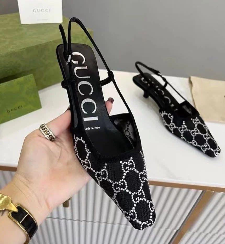 Gucci Sling Pumps with Complete Packaging