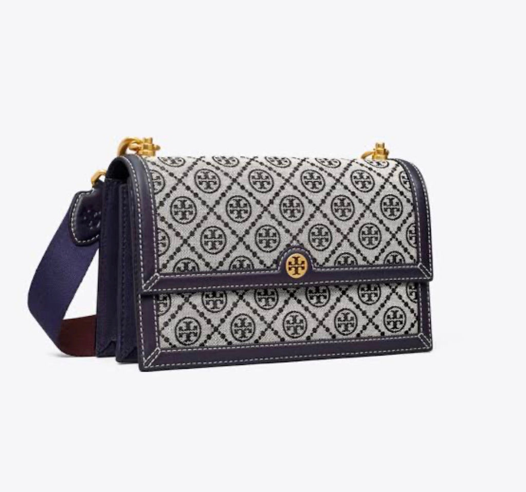 Tory Burch Jacquard T Monogram Bag with Brand Box