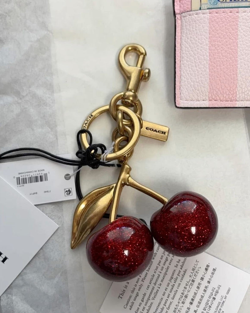 Coach Cherry Charm/ Keychain