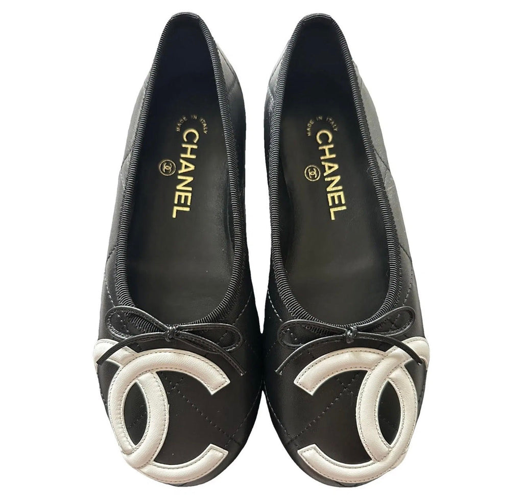CHANEL Cambon Ballet Flats with Brand Box
